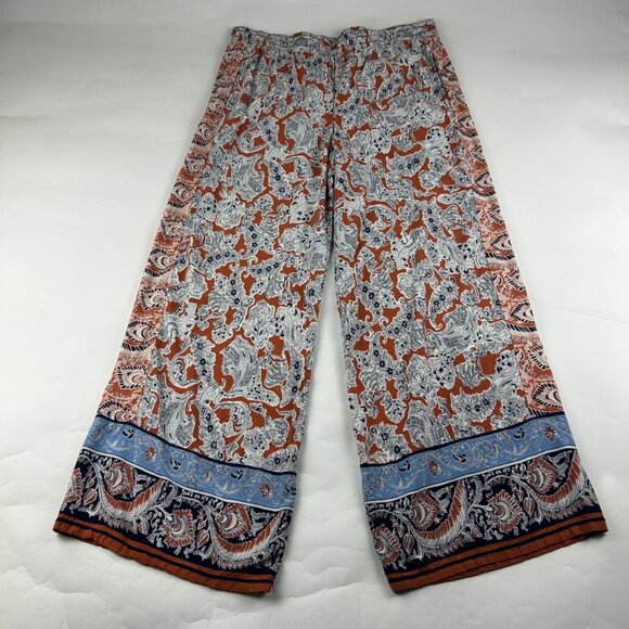 Hei Hei Pants - Hei Hei Printed Wide Leg Summer Weight Wide Leg Pant L